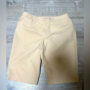 Sigrid Olsen Khaki New Walking Shorts SZ 6